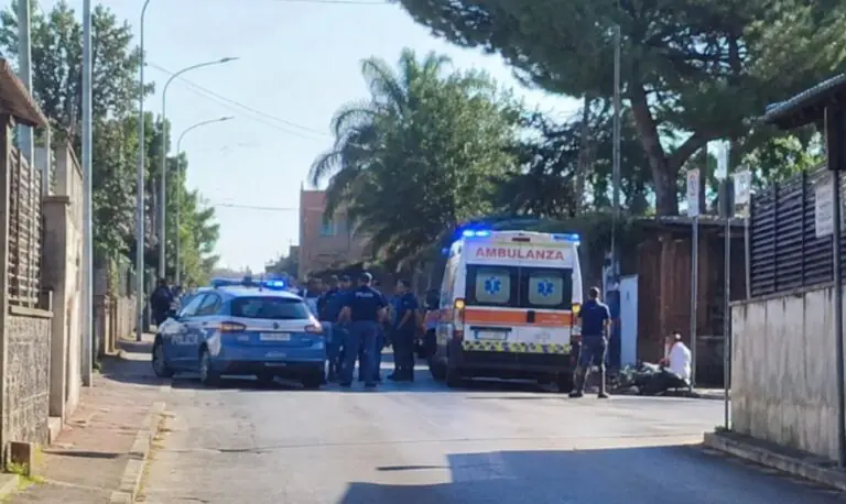 Ferito alla testa dopo incidente, arriva la polizia