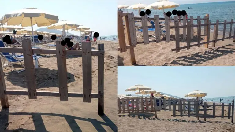Lido occupa battigia con staccionata, scatta la polemica