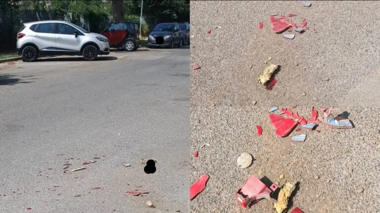 A folle velocità con lo scooter contro 2 auto, poi scappa via ferito