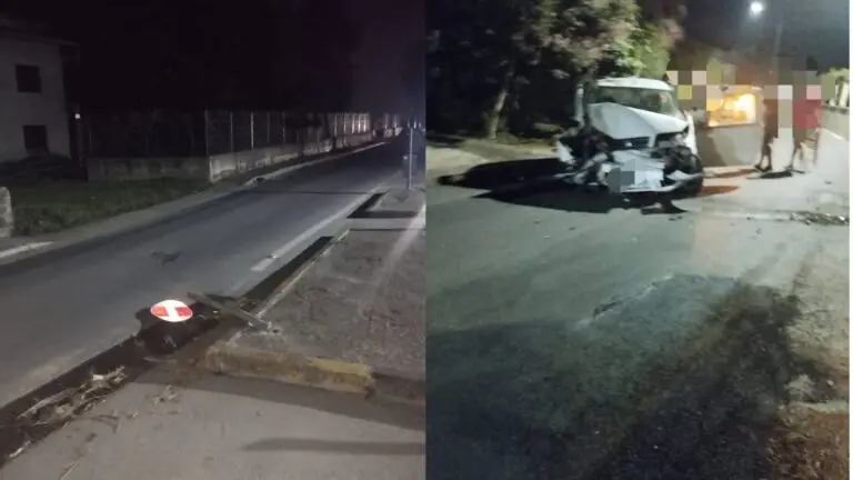 Minore con l’auto finisce contro palo e muro, paura nella Valle
