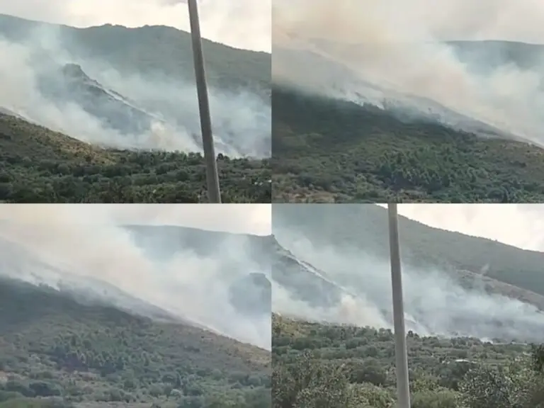 Vasto rogo sul monte, fiamme nei pressi delle abitazioni