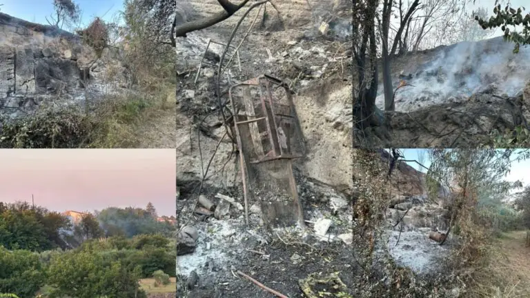 Nuovo rogo divampa nella stessa area: a fuoco rifiuti