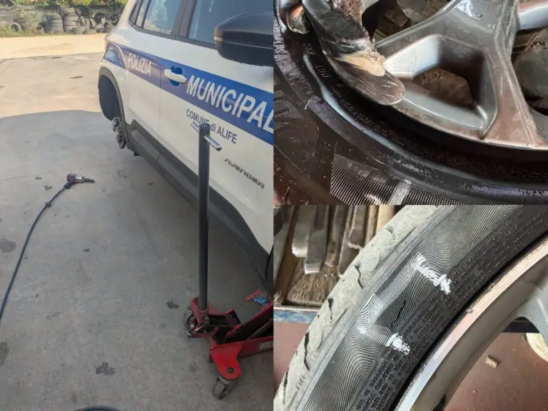 Raid contro le auto della Polizia durante festa del Patrono