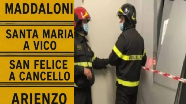 Resta intrappolata in ascensore, pompieri sul posto