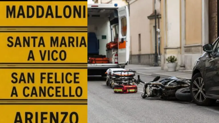 Brutto incidente nei pressi della chiesa, ferito giovane centauro