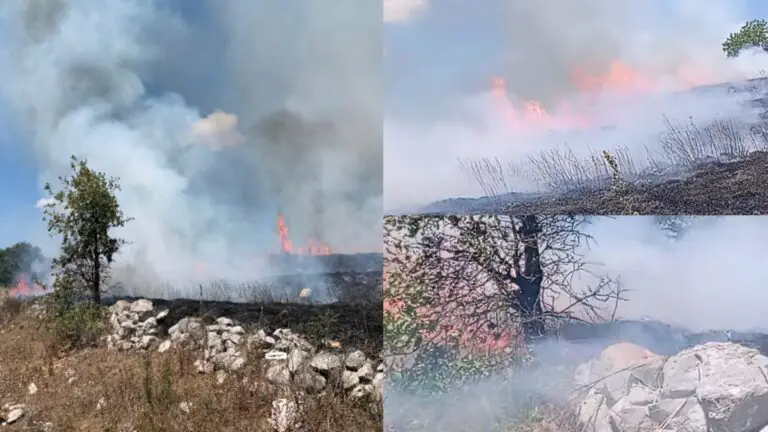 Incendio choc nella valle, in azione elicottero