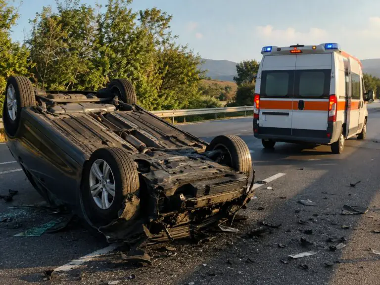 Auto si ribalta, corsa in ospedale per 18enne