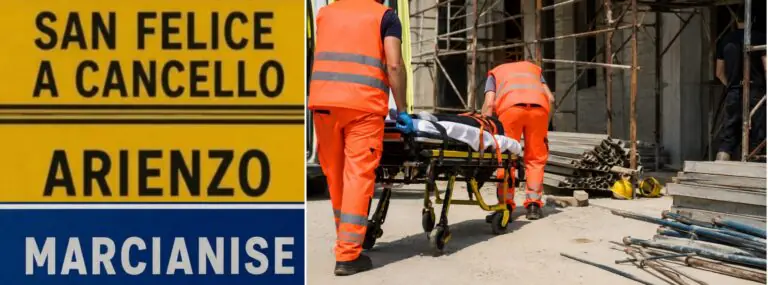 Incidente sul lavoro: giovane operaio precipita da impalcatura