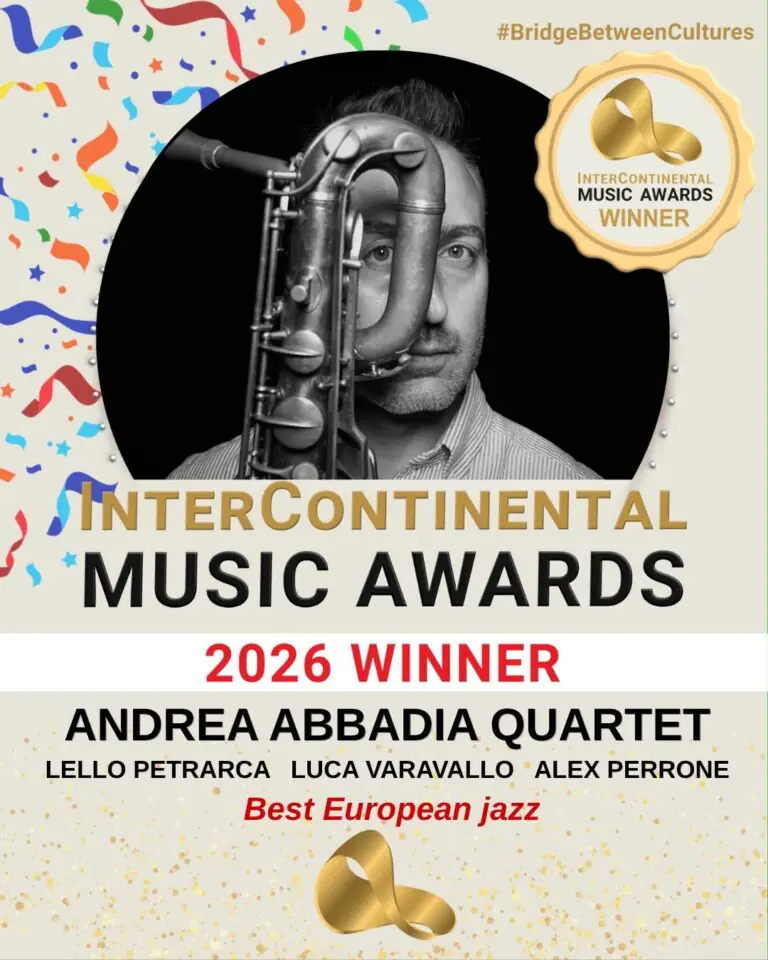 InterContinental Music Awards 2026: il jazz italiano trionfa con “Ubuntu” dell’Andrea Abbadia Quartet