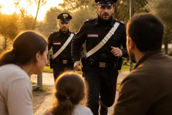 carabinieri bambina salvata