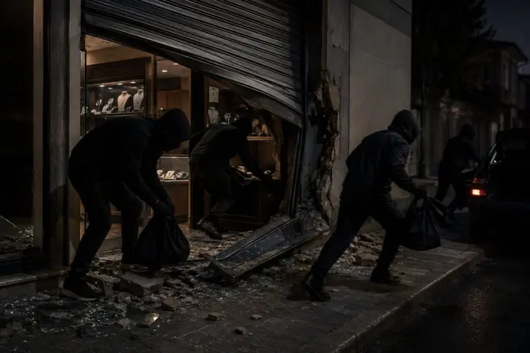 Raid choc in centro, fanno esplodere ingresso e irrompono nella gioielleria