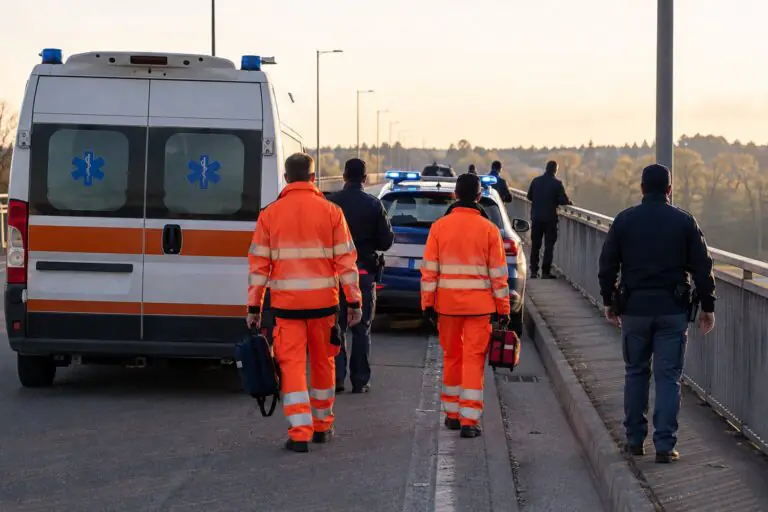 Prova a lanciarsi dal Ponte, piombano poliziotti e ambulanza