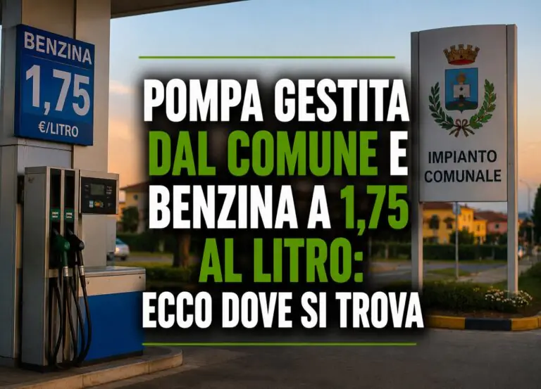 Pompa gestita dal Comune e benzina a 1,75 al litro: ecco dove si trova
