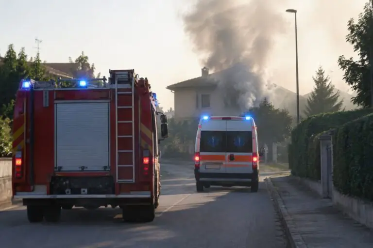 Casa in fiamme con persona dentro, salvataggio in extremis