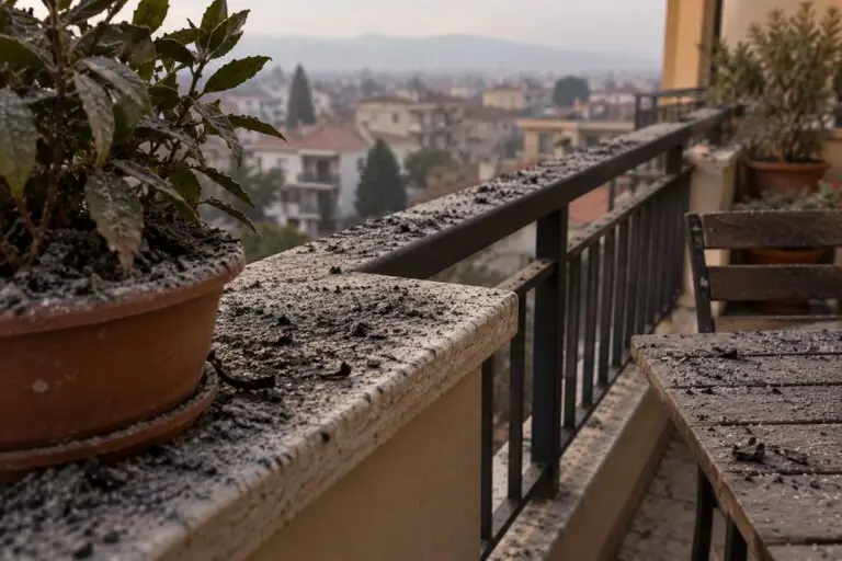 Città si sveglia coperta di cenere, residui su balconi e interni delle case. Cresce la preoccupazione