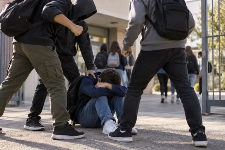 Giovanissimo bullizzato dal branco fuori scuola