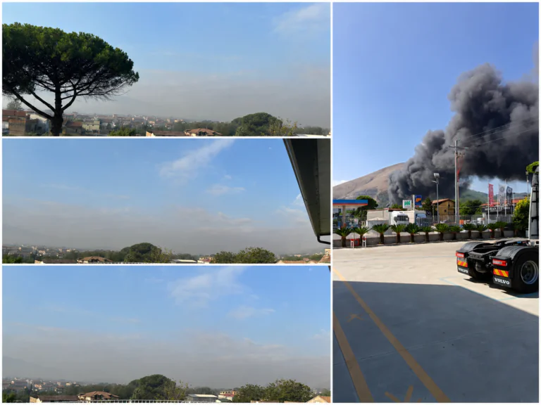 Nube sulla Valle di Suessola, scattano le prime misure: stop alle attività all’aperto e finestre chiuse