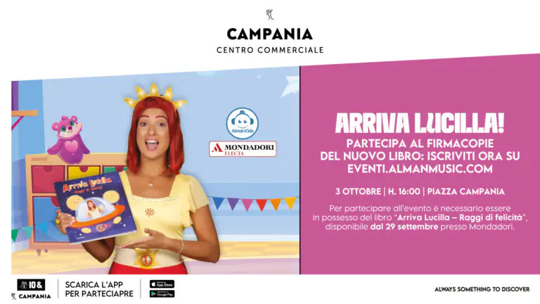 Lucilla al centro commerciale: l’incontro con i fan