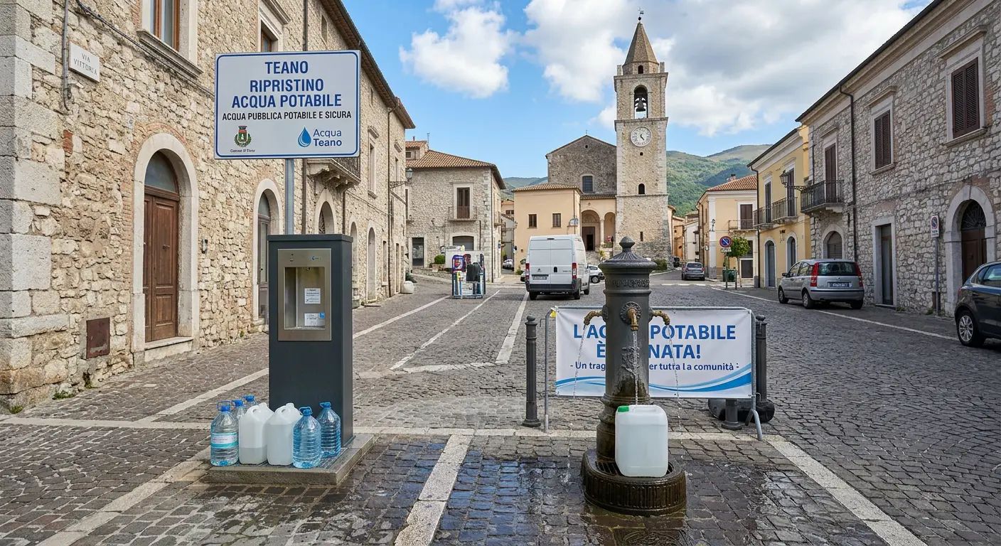 Teano ripristino acqua potabile