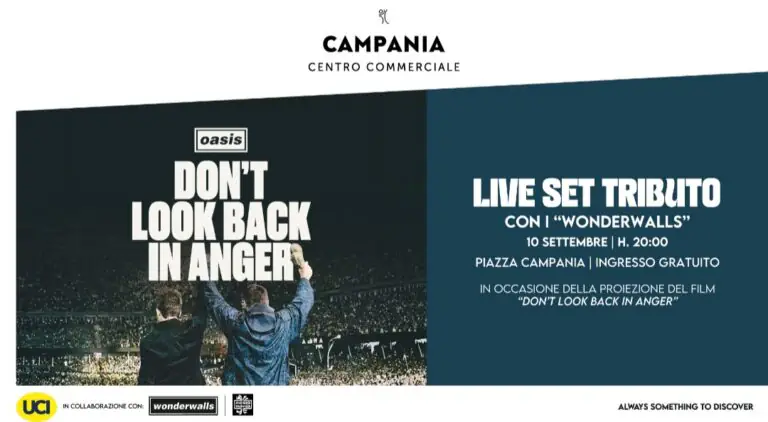 Tributo agli Oasis al centro commerciale: la serata evento