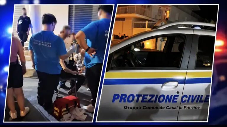 Cade durante processione e batte la testa: corsa in ospedale
