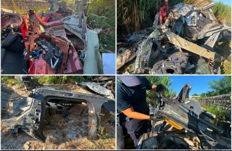 Le rubano, le smontano e le bruciano: scoperto cimitero delle auto trafugate