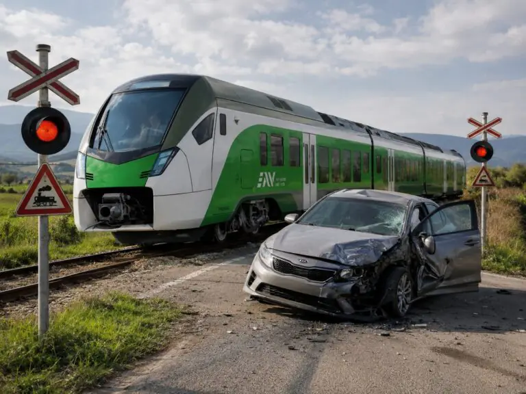Auto travolta dal treno al passaggio a livello, donna si lancia fuori: circolazione bloccata