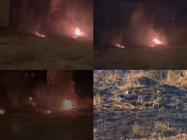 Appicca incendio nei pressi della scuola