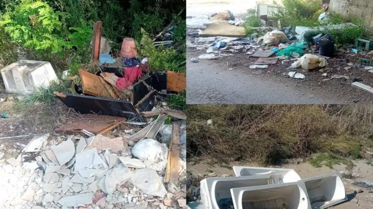 Scoperta discarica a cielo aperto, spuntano frigoriferi e vasche da bagno