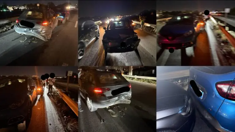 Tamponamento a catena sull’Asse Mediano, ci sono feriti. Traffico in tilt