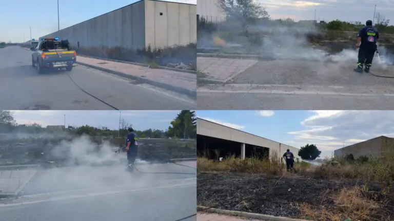 Rogo nei pressi della Masseria, arriva la Protezione Civile