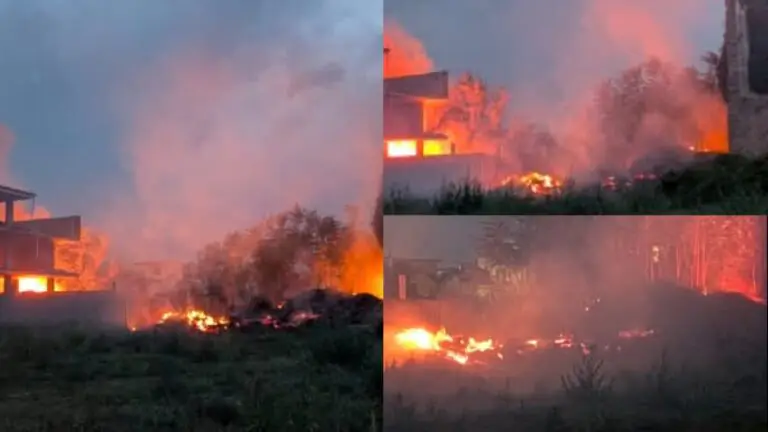 Campagne a fuoco, fiamme nei pressi della scuola e Parco residenziale
