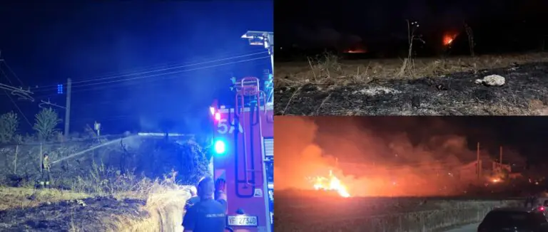 Vasto rogo, pompieri e Protezione Civile sul posto