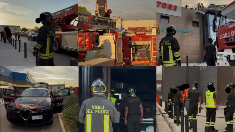 Nuovo incendio al Conad: ancora fiamme sui pannelli fotovoltaici
