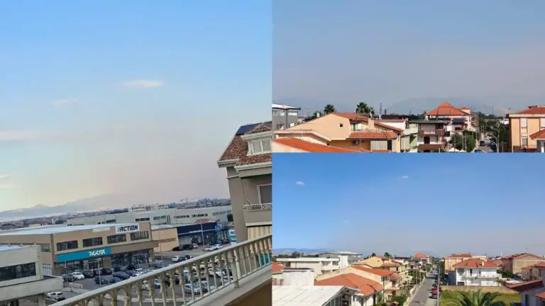 Aria irrespirabile e cenere dal cielo: comuni avvolti da “foschia”