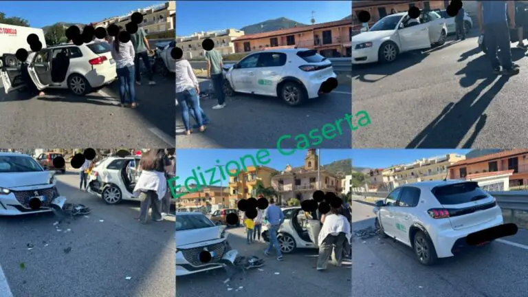Brutto incidente tra auto sul ponte, donna ferita. Traffico in tilt
