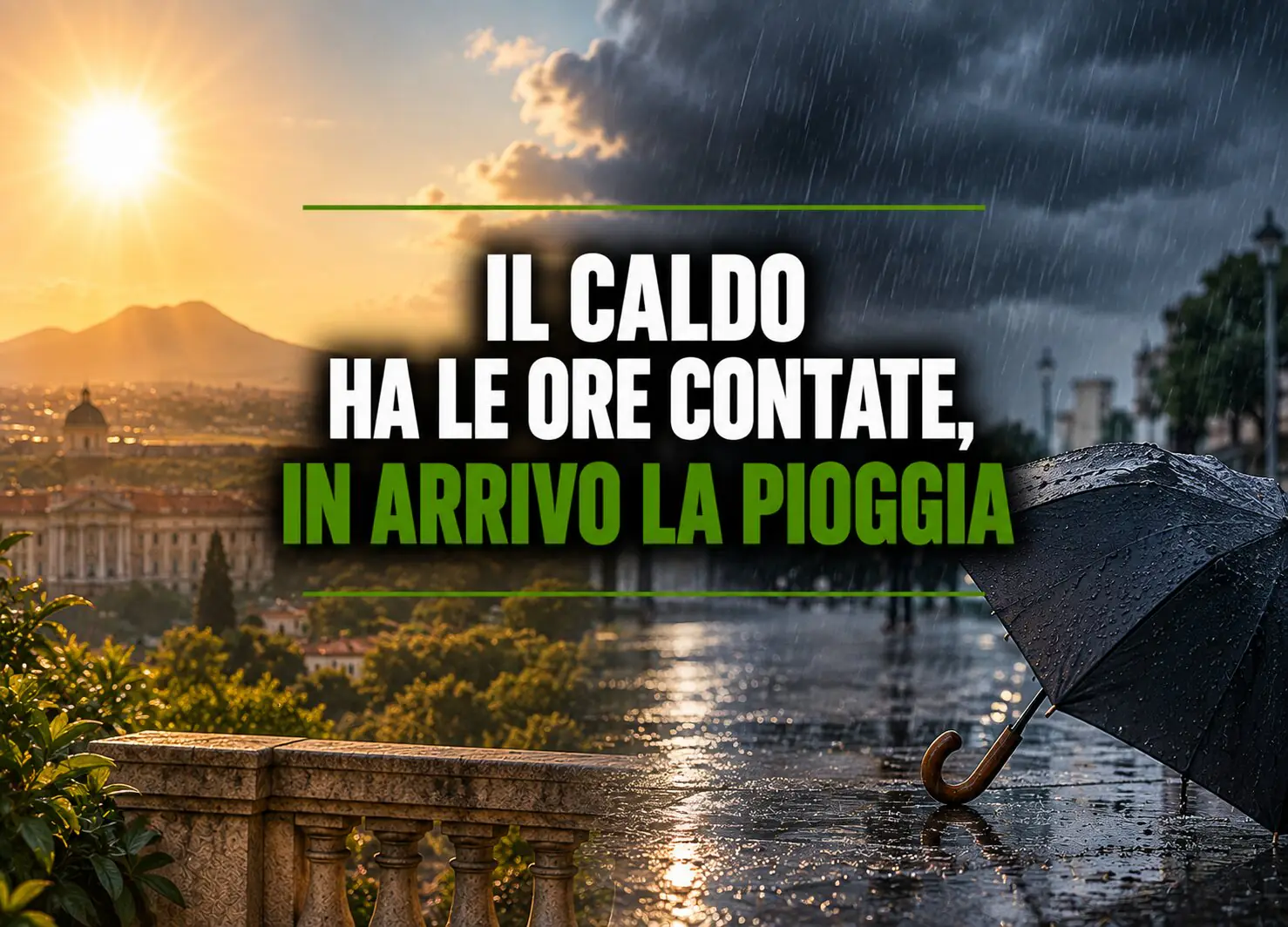 caldo meteo pioggia