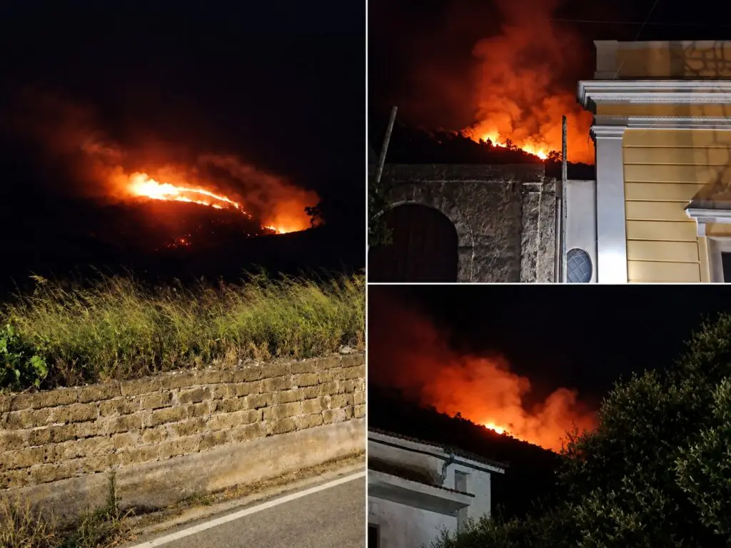 Due fronti di fuoco nella valle, paura anche per la vicinanza di abitazioni