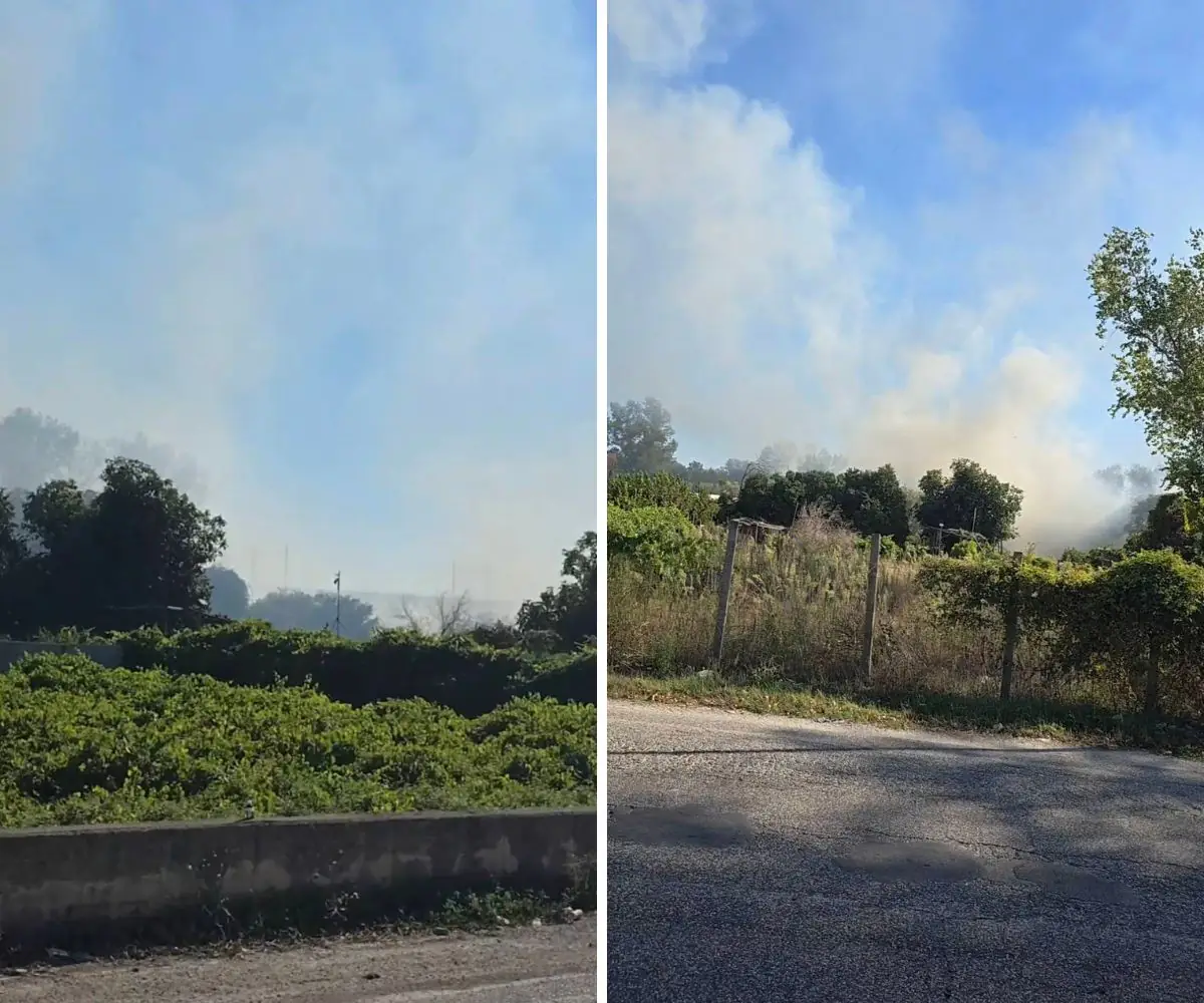 incendio marcianise