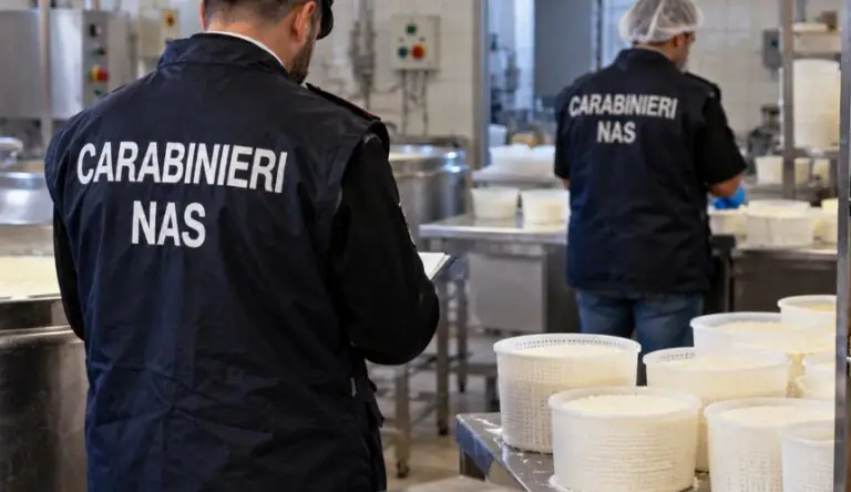 Insetti nei laboratori della mozzarella, Nas chiudono caseificio