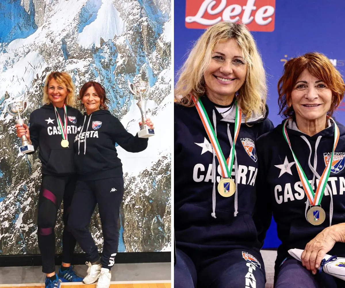 Ewa Borowa e Gianna Della Corte al mondial edi scherma di master di scherma