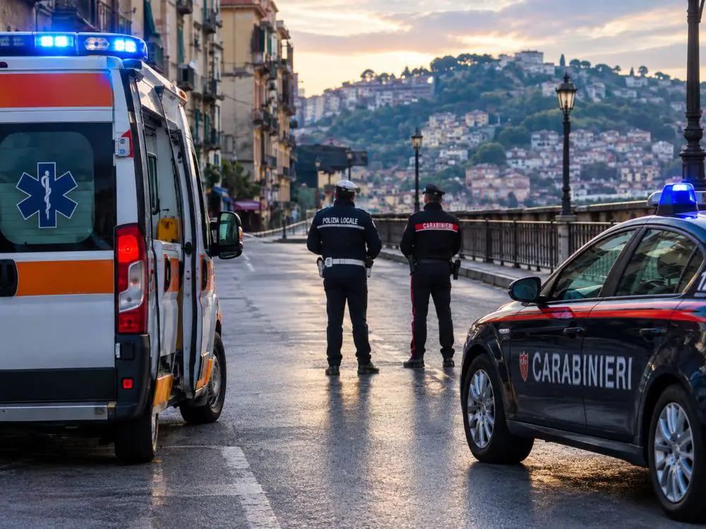 Via Santa Teresa degli Scalzi a Napoli, zona del Ponte della Sanità dove un uomo di 58 anni è morto dopo essere stato investito, caccia ai conducenti