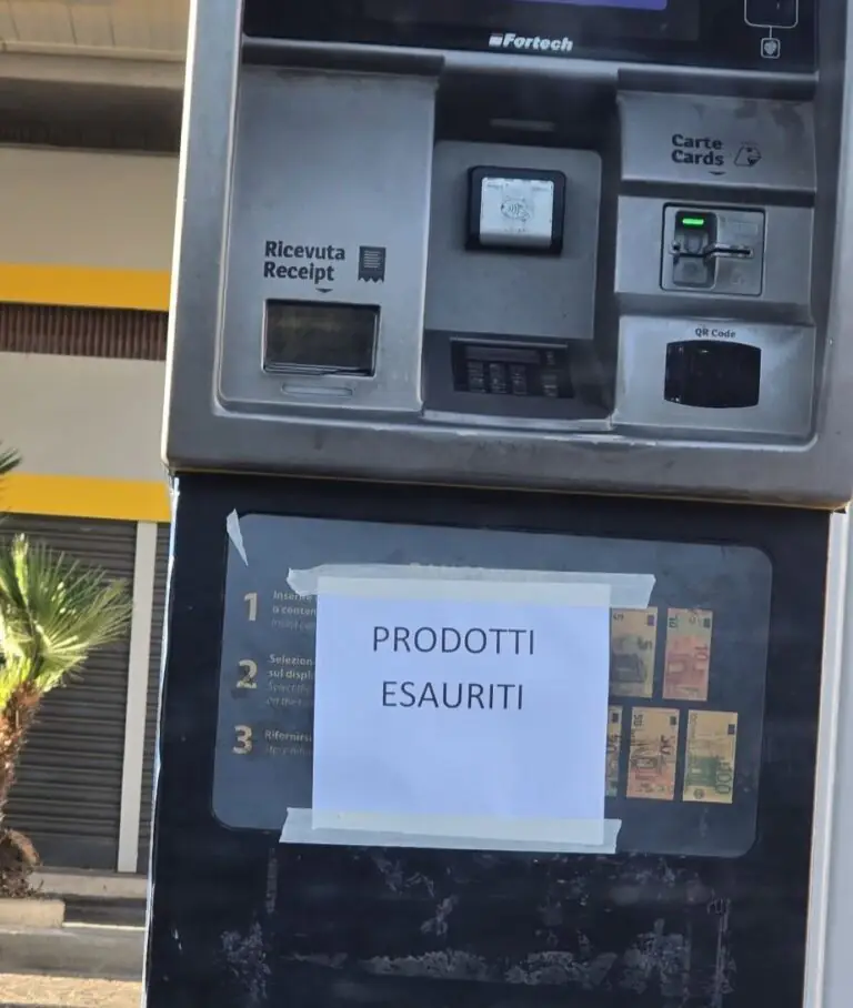 Distributori a secco: allarme nei comuni casertani