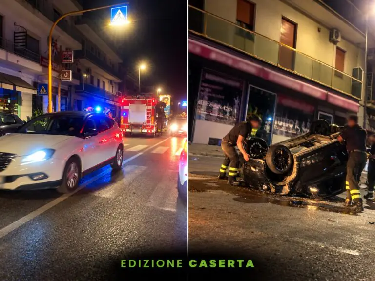 Incidente sulla Nazionale: mini car ribaltata