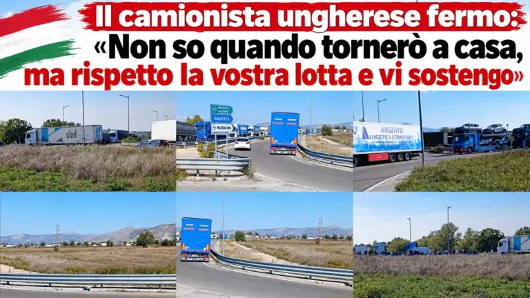 Camionista ungherese bloccato: «Non so quando tornerò dalla mia famiglia, ma sostengo la protesta»