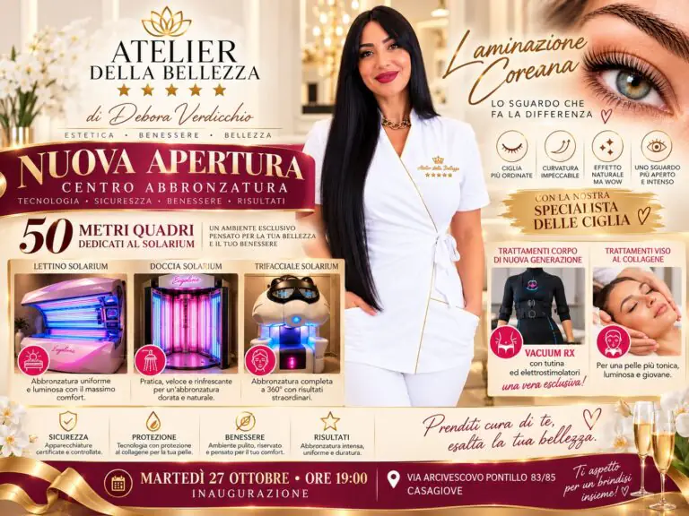 Casagiove, martedì apre Atelier della Bellezza: una nuova realtà dedicata all’estetica e al benessere
