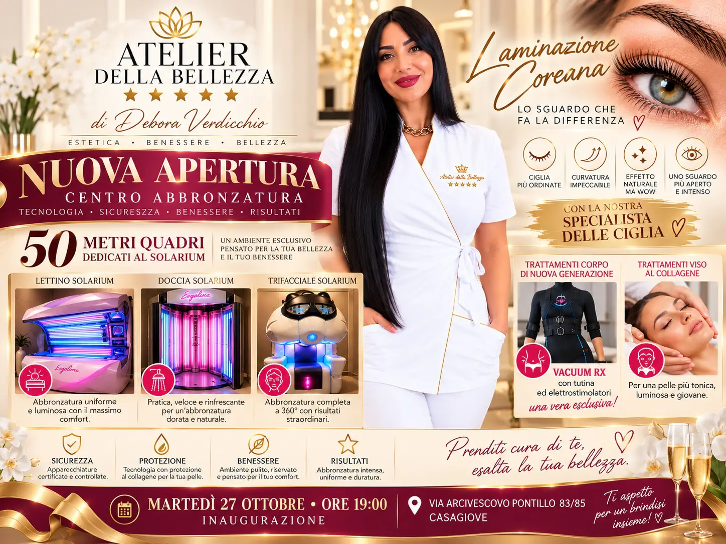Atelier della Bellezza, nuovo centro estetico e solarium a Casagiove
