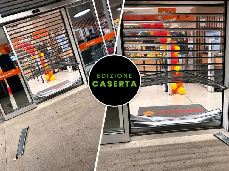 Notte movimentata: la banda dell’Audi assalta il supermercato Conad