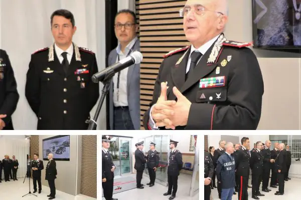 Il Generale Rosario Castello durante la visita al Comando Provinciale dei Carabinieri di Caserta