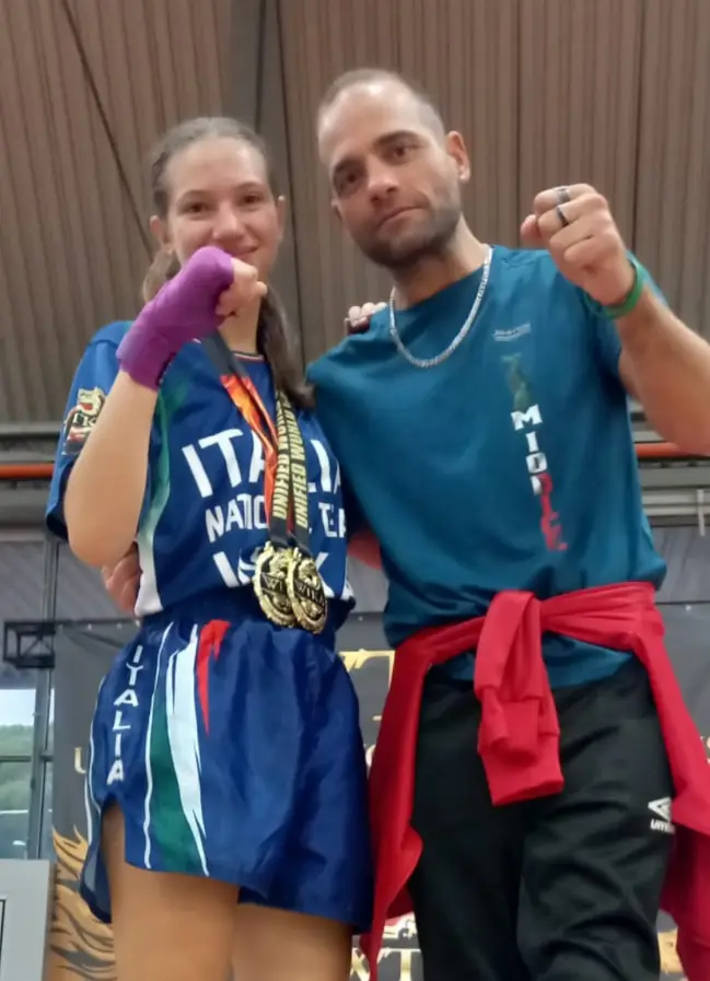 Serena Ianniello del Team Iodice ai Mondiali WTKA di kickboxing